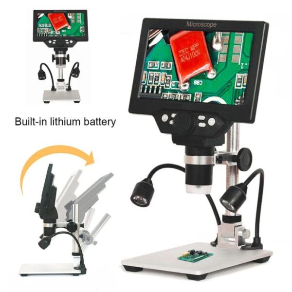 G1200 Microscope numérique 12MP écran LCD 1-1200X