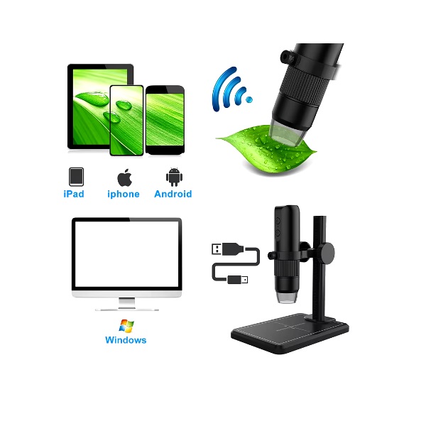 Microscope numérique Wifi 50X-1000X