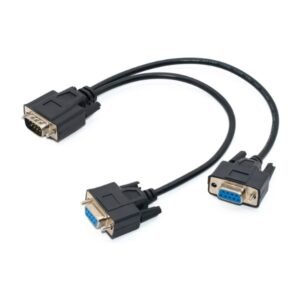 Câble série RS323 DB9 1 Mâles x 2 Femelle