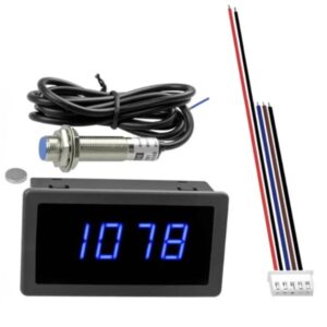 Tachymètre numérique LED bleu